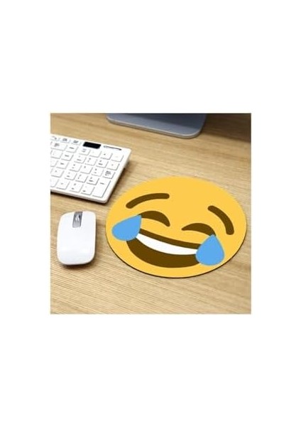 Gülen Surat Emoji Tasarımlı Mousepad - Mouse Pad - Fare Altlığı fiyatları