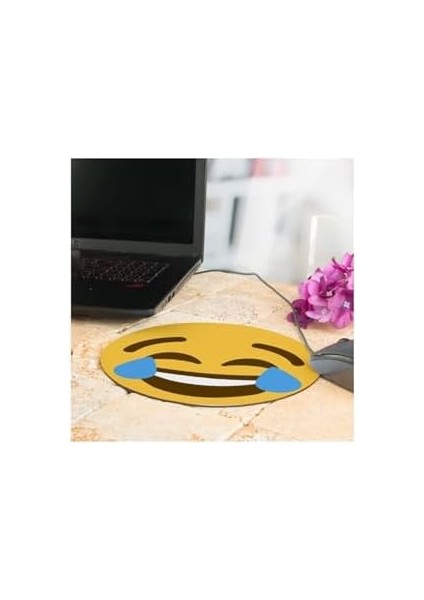 Gülen Surat Emoji Tasarımlı Mousepad - Mouse Pad - Fare Altlığı modelleri