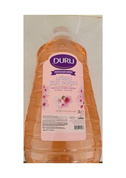 Duru Mutluluk Serisi Değerli Çiçekler Sıvı Sabun 3 L
