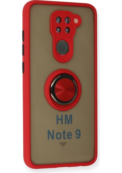 Xiaomi Redmi Note 9 Kılıf Montreal Yüzüklü Silikon Kapak - KIRMIZI-(5796) - N864J977-M84864 fiyatları