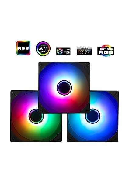 TL-C12B-S V3 Argb 120MM Siyah 3’lü Kasa Fanı fiyatları