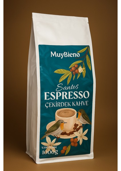 Santos Espresso 1000 gr Çekirdek Kahve
