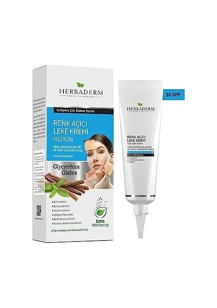 Herbaderm Renk Açıcı Leke Kremi (Yuz Icin ) 1 Paket (1 x 5.25 G)