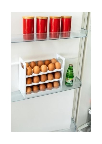 Life 3 Katlı 30 Bölmeli Buzdolabı Içi Yumurtalık Organizeri MIT1094 fiyatları