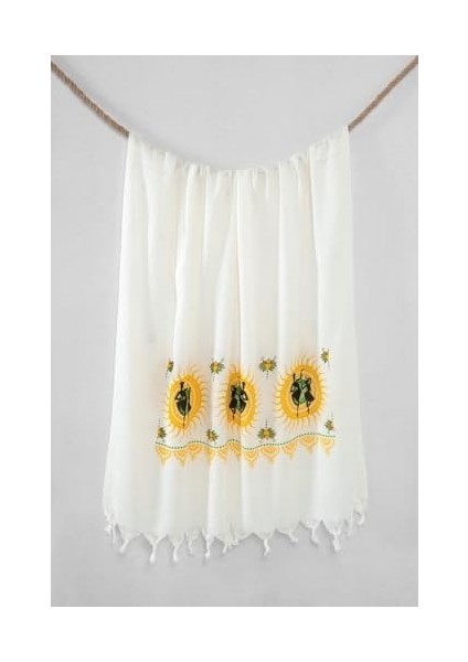 Bambu Baskılı Havlusu Hardal fiyatları