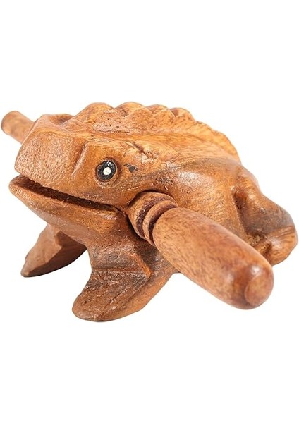 Geleneksel Tayland Şanslı Kurbağa Ahşap Müzik Aleti, Oyma Deco Vaklayan Ses Kurbağa Heykelcik, Ev ve Ofis Dekoru ve Için - #5 (1 Numara 5.8cm) modelleri