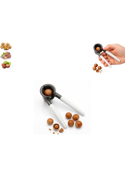 Metal Fındık Kıracağı Beyaz Saplı Fındık Vb. Kıracak (Ebat: 12,5 Cm)