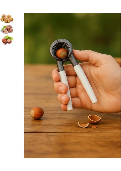 Metal Fındık Kıracağı Beyaz Saplı Fındık Vb. Kıracak (Ebat: 12,5 Cm) modelleri