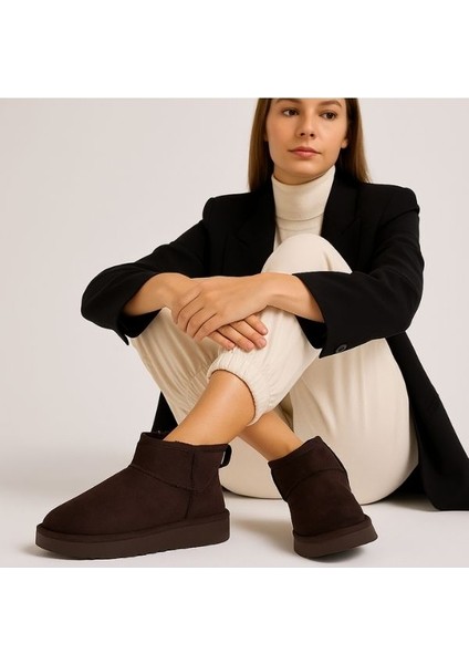 Kadın Bot Içi Kürklü Süet Ug Model Eva Taban Bot