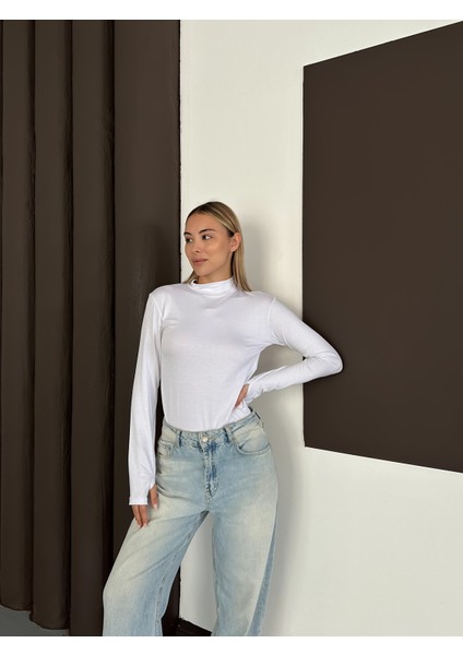 Kadın Parmak Detaylı Body