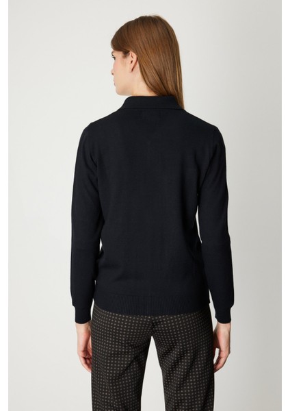 Kadın Taş Şeritli Triko Hırka 65922 Siyah fırsatları