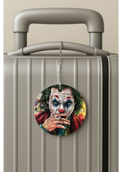 Pleksi Zincirli Bavul Etiketi Seyahat Tatil Için Tasarım Valiz Etiketi Drawjoker