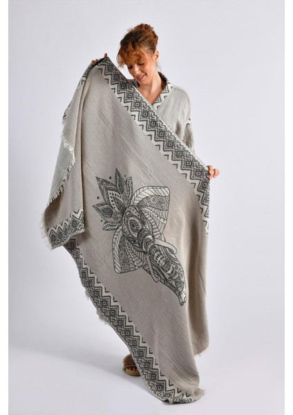 Gri Elephant Kimono & Peştemal Seti