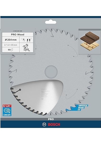 Professional Accessories Daire Testere Bıçağı, Gri, 254X30X2.0 Mm, 60, 1 Adet fiyatları