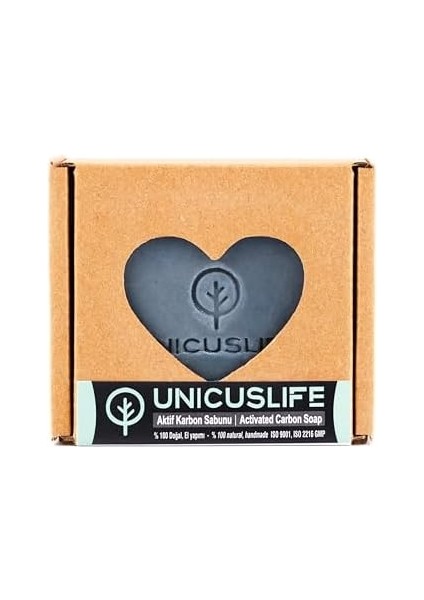 Unicuslife% 100 Saf Aktif Karbon Sabunu Katkısız El Yapımı (Içeriğinebak) 100 gr modelleri