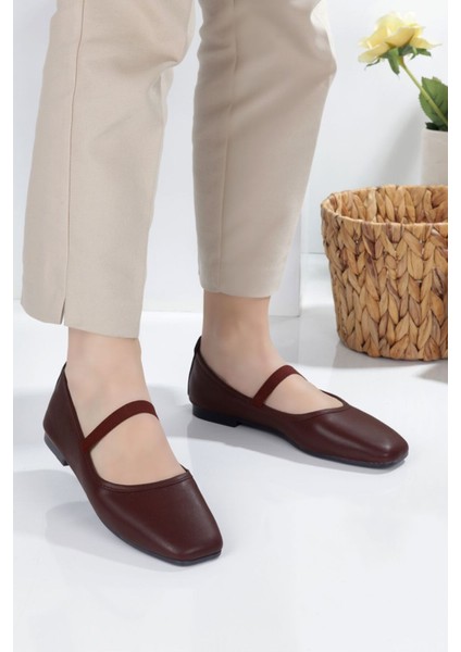 Kare Burunlu Balerin Kadın Babet modelleri