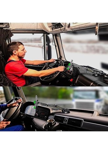 D001 Ağır Vasıta Araçlar Için Araç Tutucu Kamyon Tır Otobüs Ekskavatör Gibi Büyük Araçlar Için Büyük Boy ve Büyük Vakumlu Ergonomik Tasarım Aplus Kalite Memnuniyet Garantili Araç Telefon Tutucu modelleri