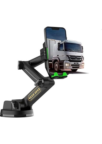 D001 Ağır Vasıta Araçlar Için Araç Tutucu Kamyon Tır Otobüs Ekskavatör Gibi Büyük Araçlar Için Büyük Boy ve Büyük Vakumlu Ergonomik Tasarım Aplus Kalite Memnuniyet Garantili Araç Telefon Tutucu fırsatları