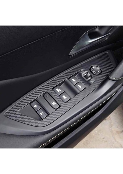 Design Peugeot 408 ile Uyumlu Iç Trim Folyo Kaplama Set Mat Karbon Siyah fiyatları
