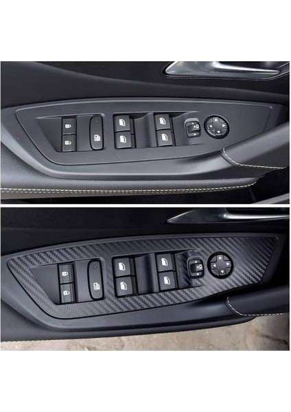 Design Peugeot 408 ile Uyumlu Iç Trim Folyo Kaplama Set Mat Karbon Siyah indirimleri