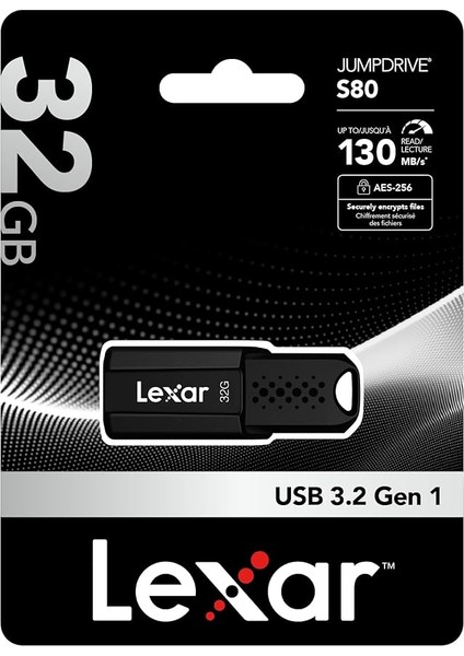 Jumpdrive S80 32 Gb, USB 3.1 LJDS080032G-BNBNG Renkli