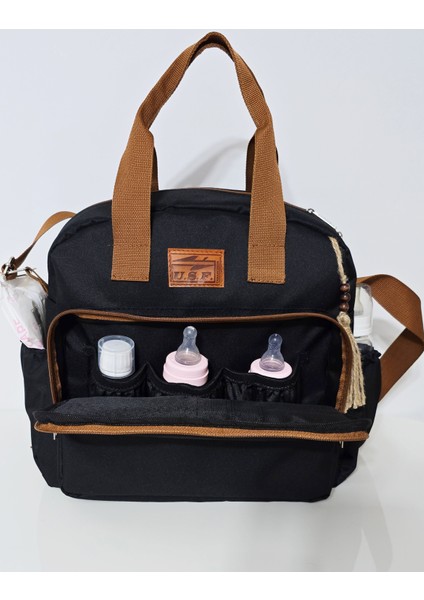 Bebek Bakım Çantası Lüx Anne Bebek Bakım Sırt, El ve Omuz Çantası