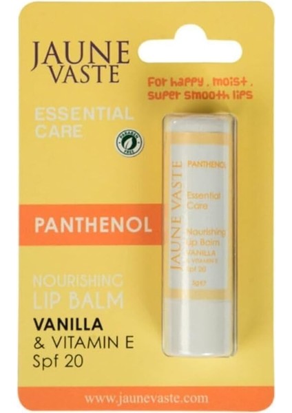 Jaune Vaste Pantenol Spf 20 Lip Balm 5g