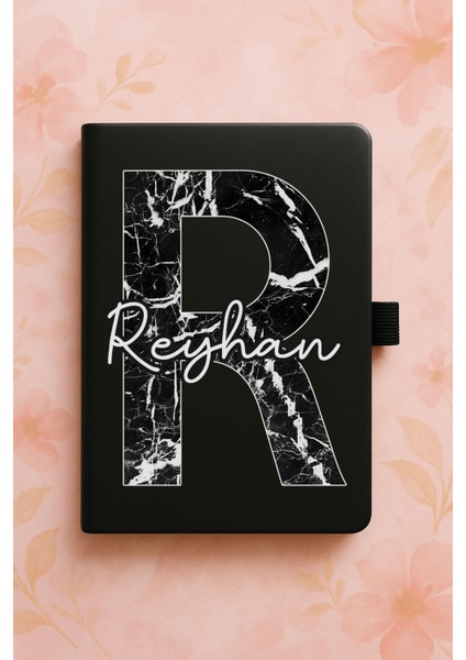 Kişiye Özel Isim Ad Yazılı Tarihsiz Termo Defter - R Harfi