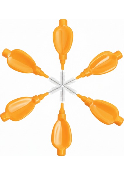 Arayüz Fırçası Diş Arası Temizleme Fırçası U Tipi Diş Arası Temizlik Turuncu 0,45 mm indirimleri