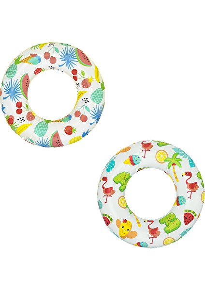 2 Adet Bestway Desenli Yüzme Simidi 61 cm
