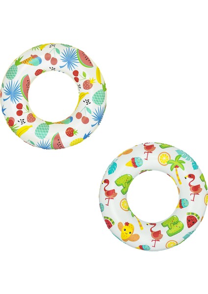 2 Adet Bestway Desenli Yüzme Simidi 61 cm fiyatları