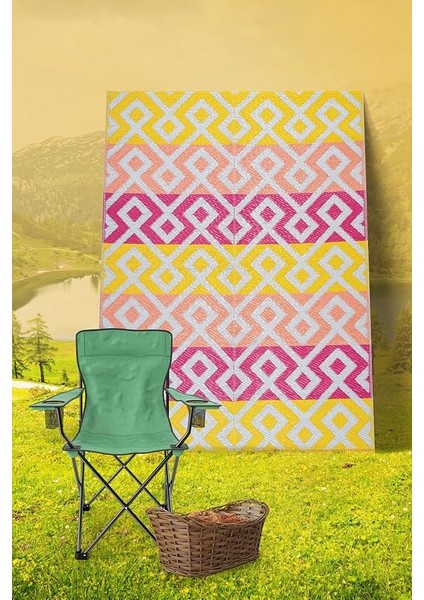 8812 Plaj Kamp Piknik Bahçe Balkon Teras Hasır Mat Savan 180X270