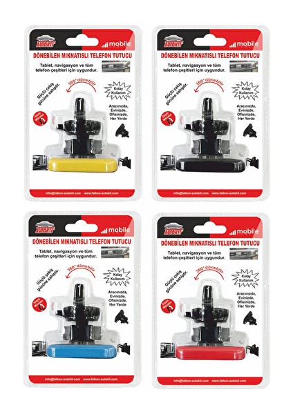 2 Adet Telefon Tutucuu Mıknatıslı Izgara Uyumlu FA1-662