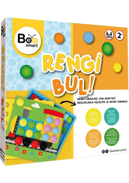 2 Adet Bee Smart Rengi Bul Eğitici Oyun