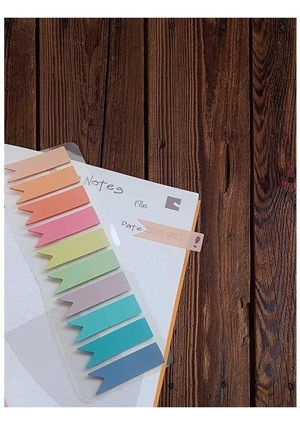 Sticky Notes Şeffaf Renkli Yapışkan Not Kağıtları Flama fırsatları
