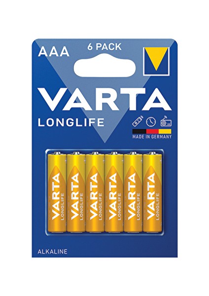4 Adet Varta Longlife Extra 6'lı Ince Pil