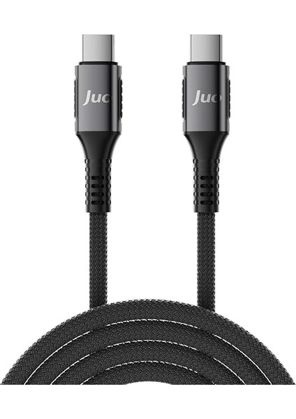 240W 5A E-Mark Çipli Örgülü USB Pd Type-C To Type-C Hızlı Şarj ve Data Kablosu 1 Metre indirimleri