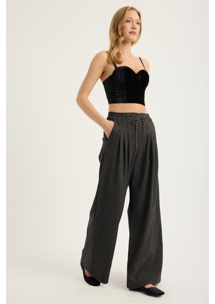 Ekose Bel Last Pantolon modelleri