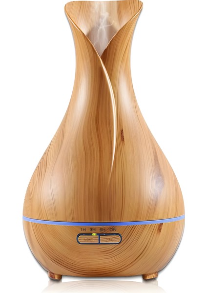 550 ml Hava Nemlendirici Buhar Makinesi Ultrasonik Aroma Difüzör Oda Nemlendirici 7 LED Işıklı