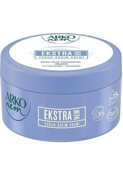 Arko Nem Hızlı Emilen Yoğun Bakım Kremi Ekstra Nemlendirici, 250 Mililitre