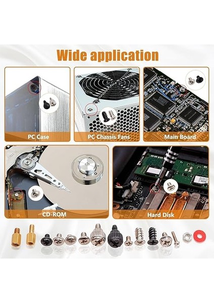 Bilgisayar Için 502 Parçalı Vida Seti: Anakart, Dizüstü Bilgisayar, Kasa, Fan, Sabit Disk ve Ssd; Atx Muhafazası Için Yedek Parçalar fırsatları