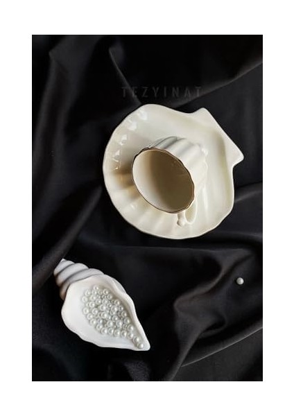 -Istiridye 4 Parça 2kişilik Kahve Fincan Takımı (Altın Yaldızlı) fiyatları