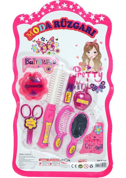 Moda Rüzgarı 7 Parça Makyaj ve Kuaför Seti fiyatları