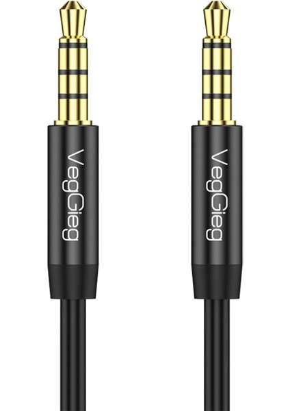 3.5mm Jack Trrs Hi-Fi Aux Mikrofon ve Ses Kablosu 5 Metre