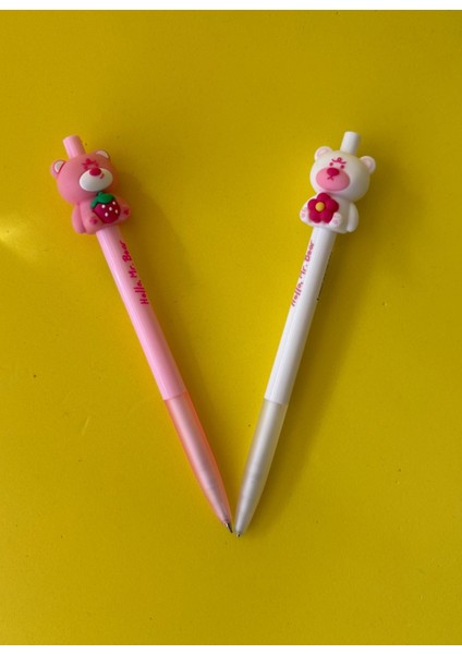 2'li Hayvan Figürlü Versatil Uçlu Kalem Seti | 0.7 Uç | Okul Hediyesi Kalem indirimleri