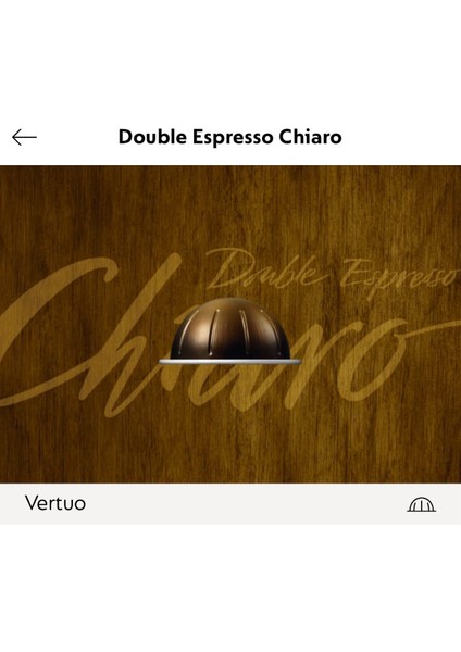 Double Espresso Chşaro Vertuo Kapsül Kahve 10 Lu (Vertuo Makineler Için Uygundur)