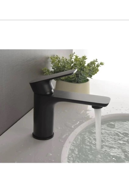 Lavabo Bataryası Silver Mat Siyah Design Lavabo Armatür