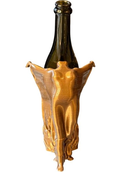 Kadın Silüeti Şaraplık - El Işçiliği ile Boyama modelleri