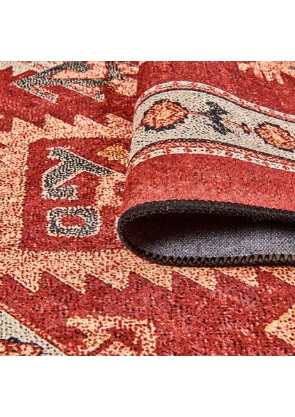 Soft Uşak Eşme Desenli Halı - Kırmızı - 120X180 cm modelleri