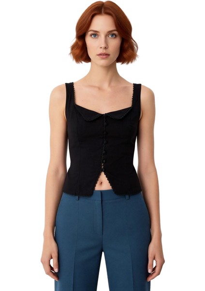 Kadın Pamuklu Dokuma Bluz Şık Kare Yaka ve Rahat Kalıp Detayları Kaliteli Şık Rahat Modern fiyatları